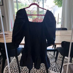 H&M puff sleeve mini dress